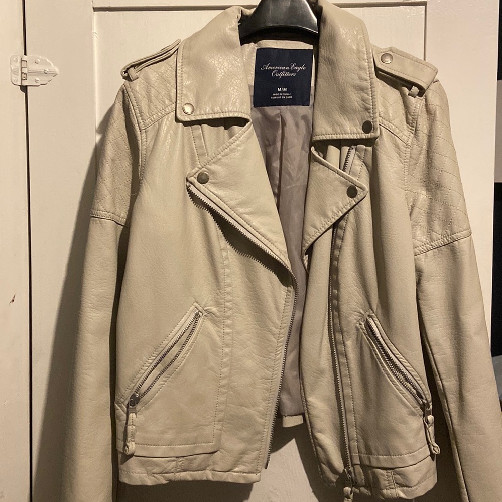American Eagle faux leather jacket